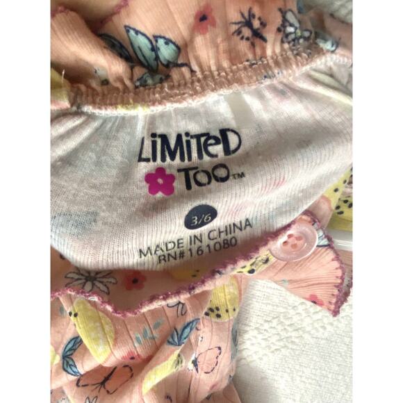 Limited Too Baby Girls Lemon Floral Pants Romper 3-6mos - Picture 6 of 6